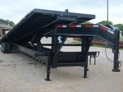 New kerrbilt 40' gooseneck flatbed container trailer 