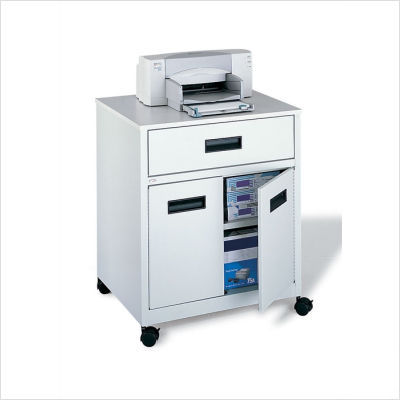 Safco products steel machine stand with drawer