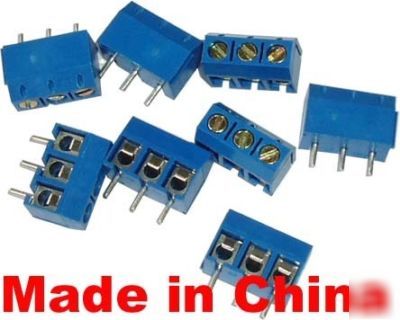 20PCS 3PIN 5MM terminal block connector rohs compliant