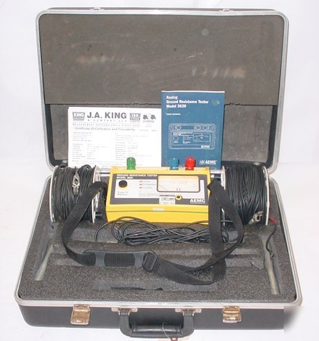 Aemc 3-point ground resistance tester kit 3620 set
