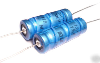 Bc components 118 axial lead capacitors 15UF / 250VDC 
