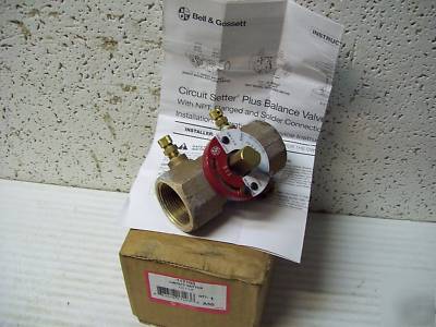 Circuit setter balance valve 1 1/4 npt brass b&g <361N2