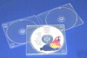 Clear dvd cd cases double disc 160 cases
