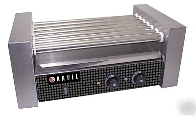 Commercial kitchen hot dog roller grill