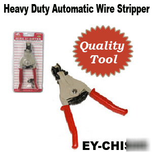Heavy automatic wire stripper tool with oversize spring