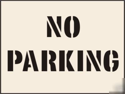 Industrial stencil no parking pvc material 600 x 800MM