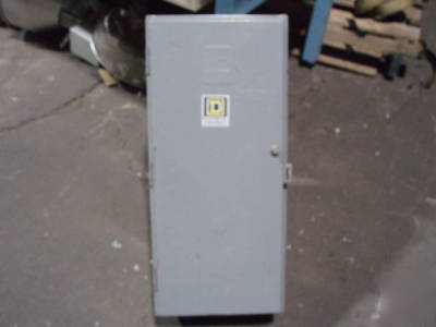 Square d 100 amp 3 pole lighting contactor w/ enclosure