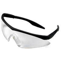 Straight temple safety glasses with clear lens 10021259
