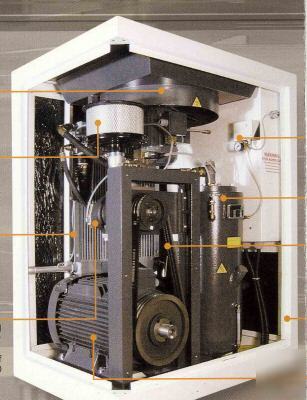 Us air rotary screw compressor 250 hp 1291 cfm ir gd