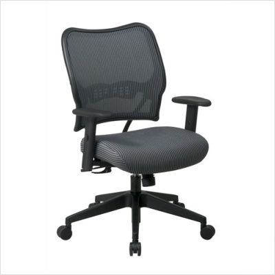 Veraflex deluxe chair 2 way adjustable arms charcoal
