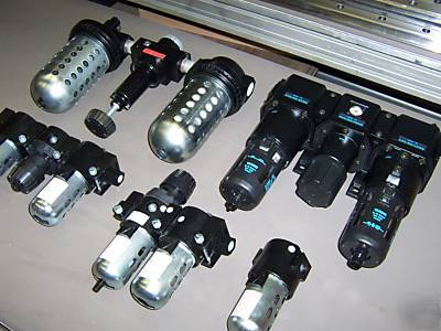 Wilkerson pneumatic components, filters, reg's, oilers,