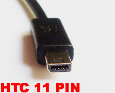 1X usb data charging cable for htc S900 11-pin mini usb