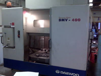 2001 daewoo doosan dmv 400 vertical machining center 