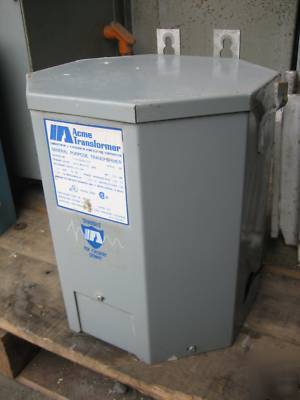 Acme transformer 10 kva 600/120/240 v 10KVA 1PH 3R 3 r