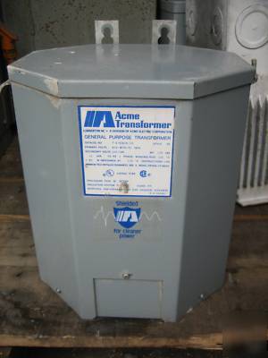 Acme transformer 10 kva 600/120/240 v 10KVA 1PH 3R 3 r