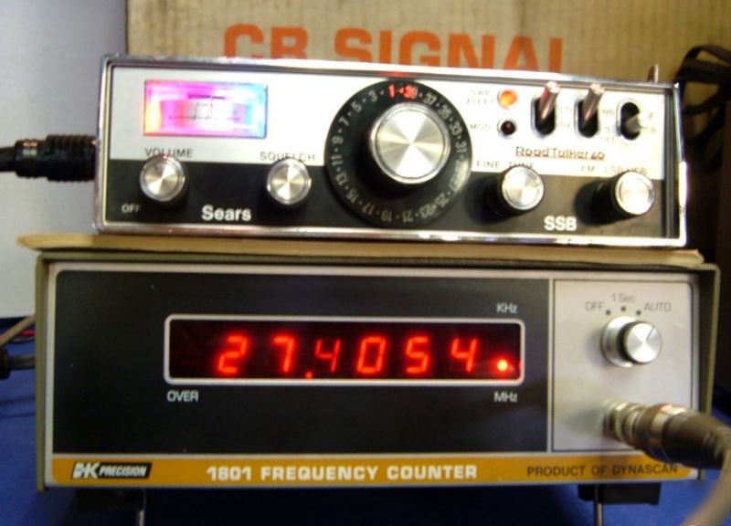 B k frequency counter 1801 cb radio tester w/ manual