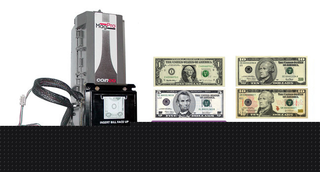 Coinco mag 52R validator accepts 2008 $5