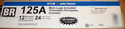 Eaton cutler hammer 125 amp main lug indoor load center