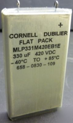 F26 cornell dubilier MLP331M420EB1E flat pack capacitor