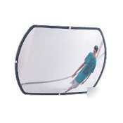 See all round rectangular glass convex mirror