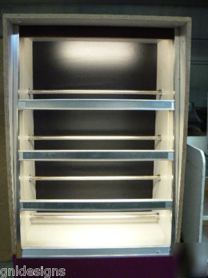 Dry donut pastry display case cabinet unit 34
