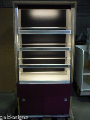 Dry donut pastry display case cabinet unit 34