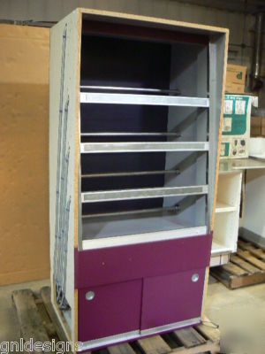 Dry donut pastry display case cabinet unit 34
