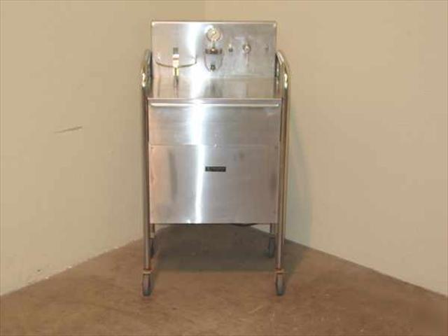 Everest & jennings fa 250 stainless steel cart w/ drawe