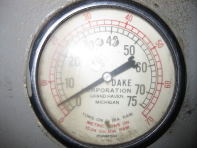 Dake 75 ton heated platen slab press 19