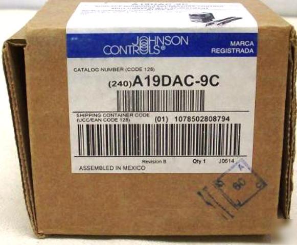 Johnson controls surface mount temperature control A19