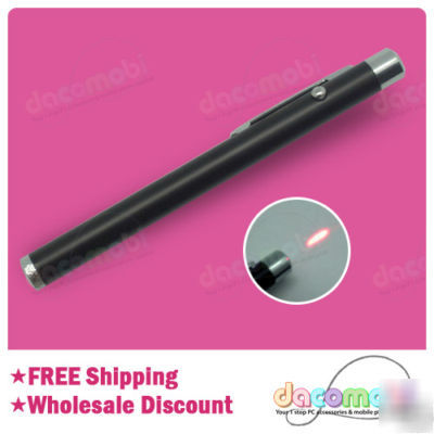 Pocket laser pointer torch pen red led beam lighting 