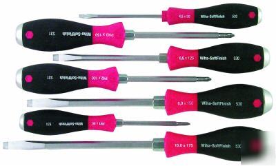 Wiha 7 pc extra heavy duty screwdriver set 53097