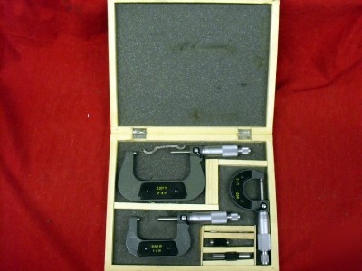 Grip 3PC micrometer set 0-1