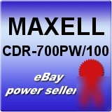 Maxell cdr 700PW 100 cd r printable spindle 48X write