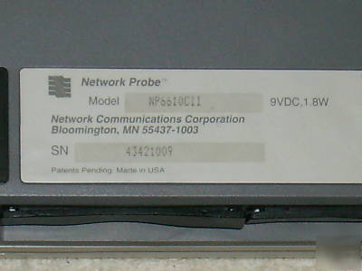 Network probe 6610 series ii analyzer unused works well