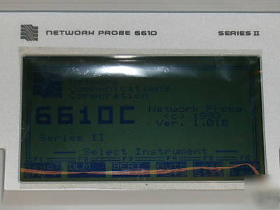 Network probe 6610 series ii analyzer unused works well