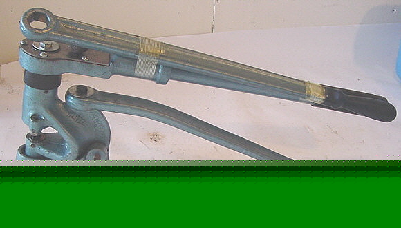 Roper whitney # 10 punch kit case base ratchet handle 