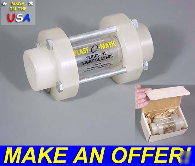  usa chemical acid water fluid flow rate sight glass