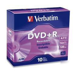 New verbatim 16X dvd+r media 95097