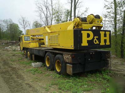 P&h T250 hydraulic truck crane cherrypicker no 