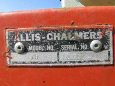 Allis chalmers model 78 air champ 2 row corn planter