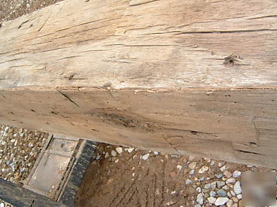 Hand-hewn box beams from reclaimed barn beams