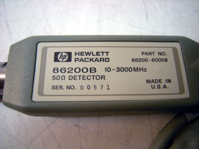 Hp agilent 86200B detector: 3 ghz