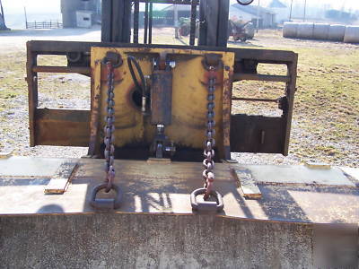 Hyster model H80XL / bucket mounted on it. / check out