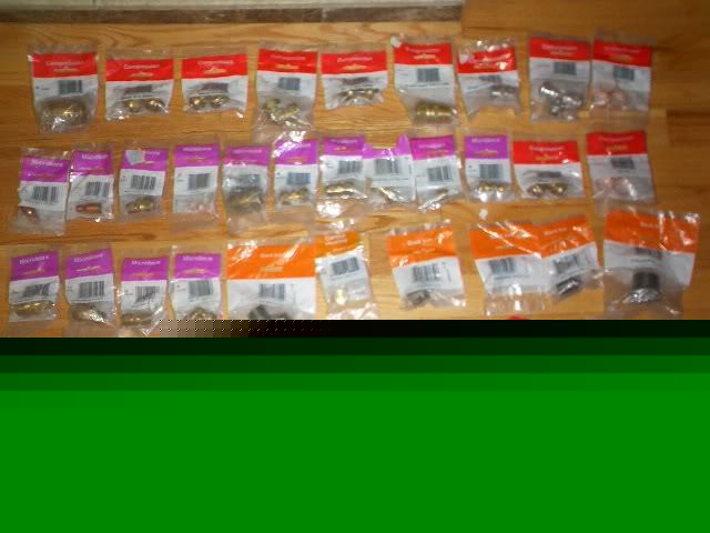 Joblot compression elbow coupler reducer plumber pack