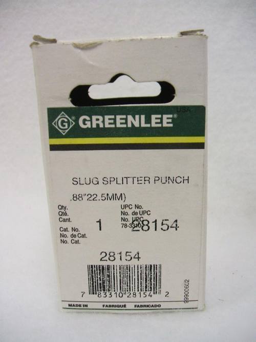 New greenlee slug splitter punch 28154 in box