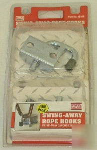 New pair of swing away rope hooks 16010 truck boat 