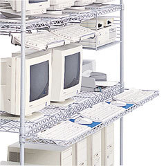 Safco wire keyboard holder for lan management system