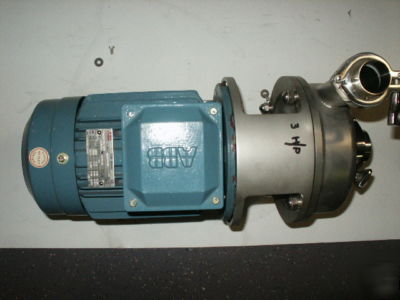 Stainless steel sanitary 3HP 220V/60HZ centrifugal pump