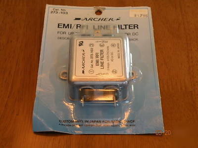 Vintage archer emi/rfi ac/dc line filter (120/240 volt)